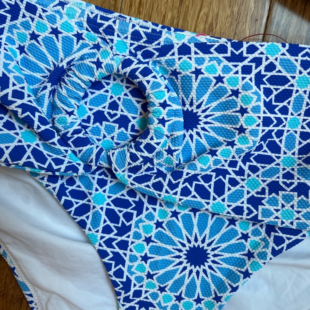 Alexandra Miro high-rise bikini Dorit Blue Print New - Picture 8 of 14